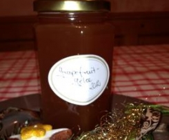 Grapefruitgelee aus rosa Früchten