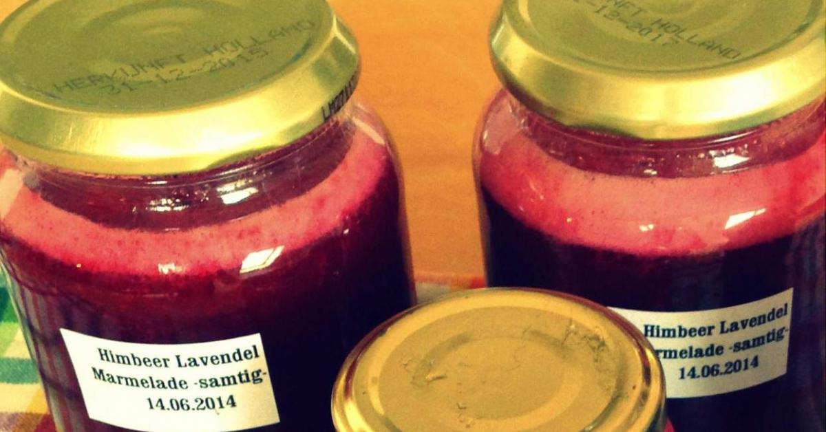 Himbeer Lavendel Marmelade -samtig- von . Ein Thermomix® Rezept aus der ...