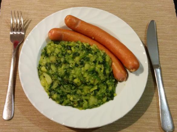 Kohlgemüse mit Frankfurter