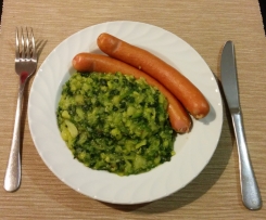 Kohlgemüse mit Frankfurter