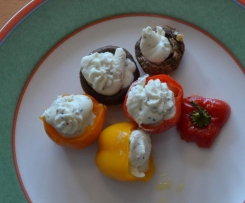 Gefüllte Kirschpaprika / Champignons