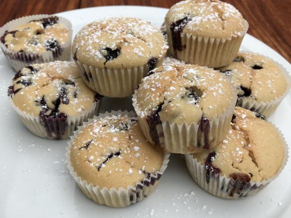 vegane Blaubeer Muffins