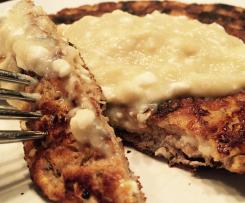 Low-Carb-Pfannkuchen mit Apfelmus