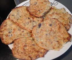 Reibekuchen aus kartoffeln/Zucchini vom Backofen 