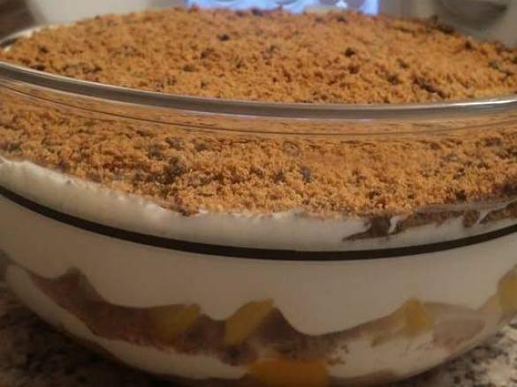 Fruchtcocktail / Cookies Schichtdessert 