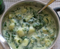 Variation von Cremekartoffeln mit Spinat (WW 11PP)