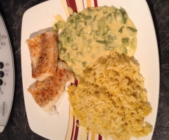 Fischfilet mit Senfsoße ww All-in-one