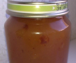 Birnenmarmelade mit karamellisierten Haselnüssen