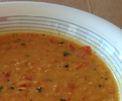 Rote Linsensuppe mit Kokosmilch von Daggi