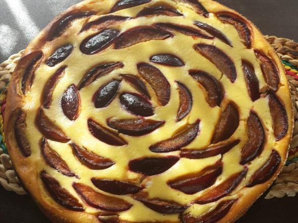 Pflaumen - Käsekuchen