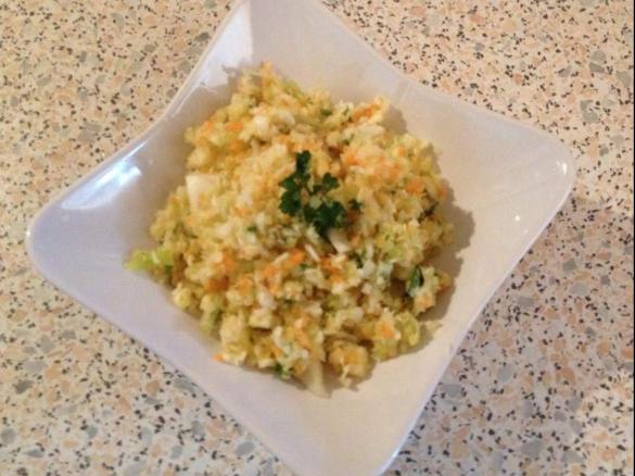 Leckerer Rohkost mit Weisskraut & Karotten