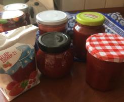 Erdbeermarmelade aus Tiefkühlerdbeeren