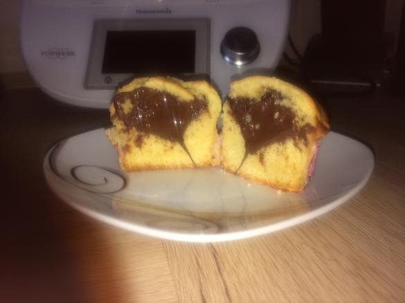 Muffins mit Schokocremekern
