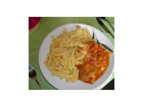 Schweinefilet in Gemüse 