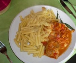 Schweinefilet in Gemüse 