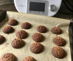 Schoko-Walnuss-Haferflocken-Plätzchen (mit natürlichen Zutaten)