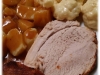 All in One - Schweinebraten alla Nicki Jott mit Kartoffeln und Blumenkohl Sauce Hollondaise