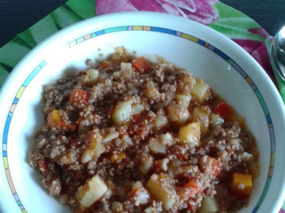 Scharfer Hackfleischtopf