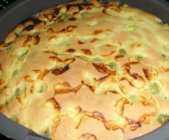 Gebackene Obsttorte mit Baiser