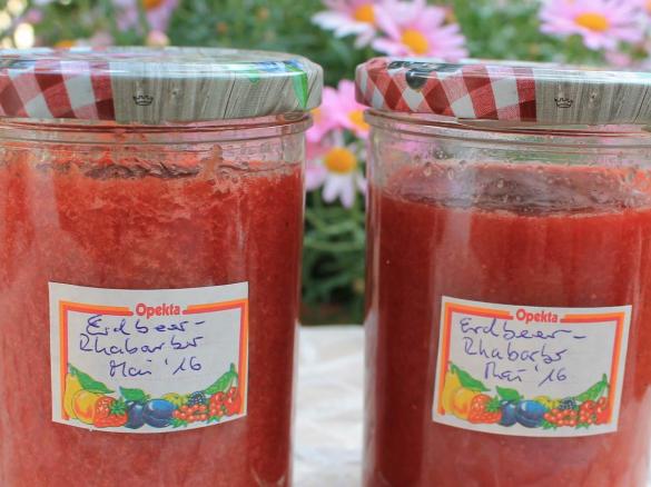 Erdbeer-Rhabarber Marmelade