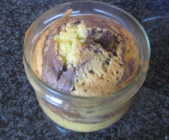 Kuchen im Glas zweierlei Marmor und Schokokuchen