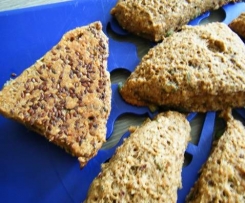 Vollkornbrötchen mit Apfel