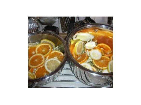 René s Holunderblütensirup mit Orange Zitrone ..