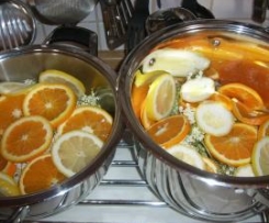 René s Holunderblütensirup mit Orange Zitrone ..