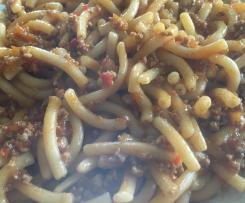 Hackfleischsoße/Hackfleischsauce mit Paprika