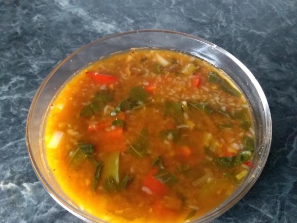 Low Carb Asia Suppe mit Konjak Reis