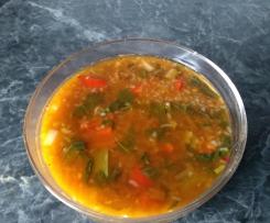 Low Carb Asia Suppe mit Konjak Reis