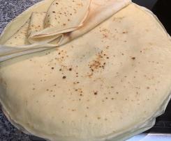 Crepe oder dünne Pfannkuchen