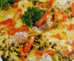 Kartoffelpüreeauflauf mit Filet