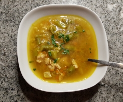Gemüsesuppe mit Putenfleisch à la Thermiküche Maichingen