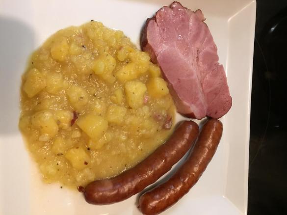 Steckrübe mit Kassler und Mettenden