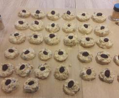 Weiße Schoko-Crossies mit Cranberries & Cornflakes ohne backen Plätzchen