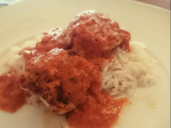 Joghurthähnchen mit Reis