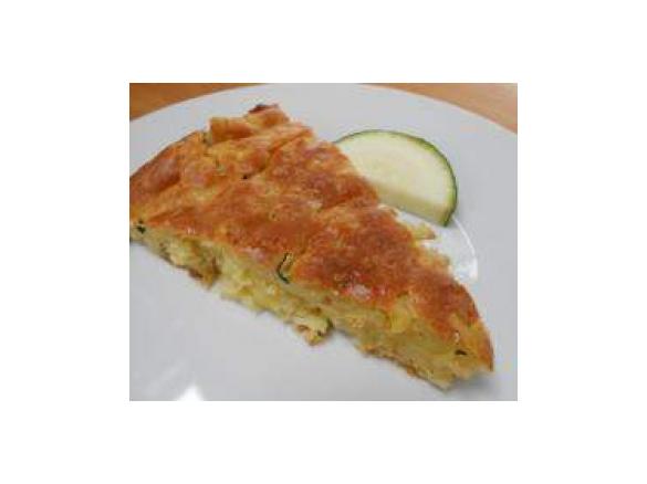 Variation von Kartoffel-Zucchini-Kuchen, vegan