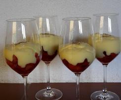 Dessertcreme für Erdbeeren ist eine Sünde wert