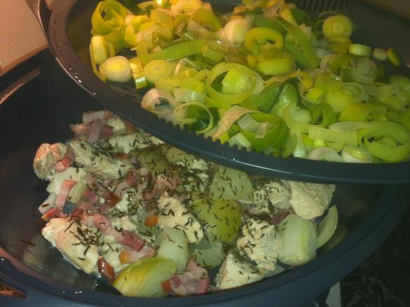 Puten - Porree - Gulasch