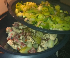 Puten - Porree - Gulasch