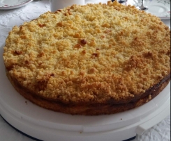 Rahm-Apfelkuchen mit Butterstreusel