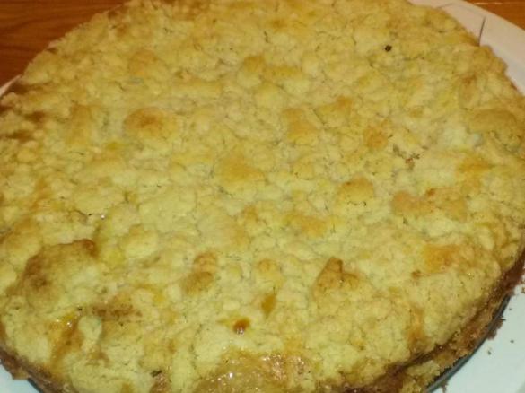 Apfelkuchen mit Schmand und Streuseln