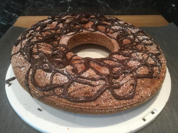 Erdnusskuchen mit einem Twist