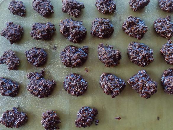 Haferflockenhäufchen