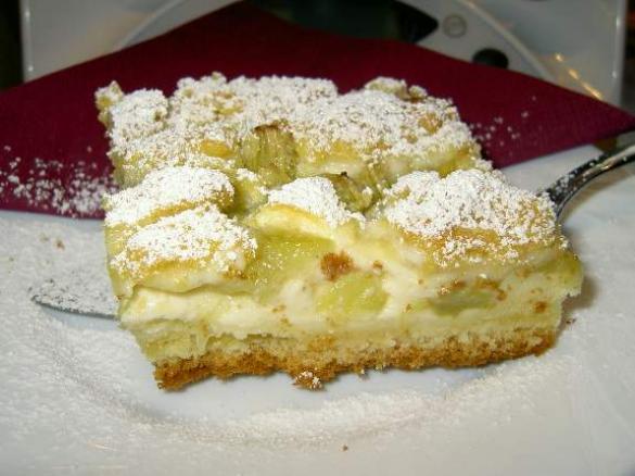 Rhabarber-Zupfer mit Quarkcreme