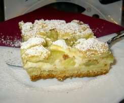 Rhabarber-Zupfer mit Quarkcreme