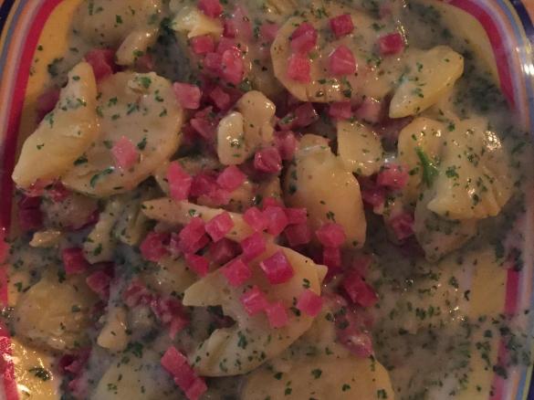 Kartoffeln in Petersiliensauce