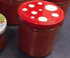 Erdbeere-Johannisbeere-Bananen-Marmelade mit Vanille