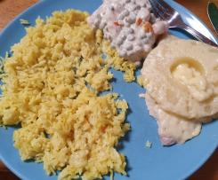 Variation Hawaii-Hähnchen mit Reis